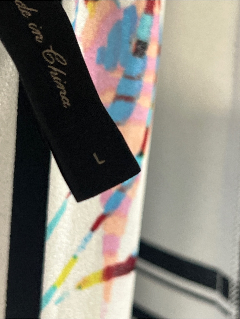 BCBGMaxAzria Black & White High-Low Dress with Multicolor Floral Panels - Picture 8 of 10